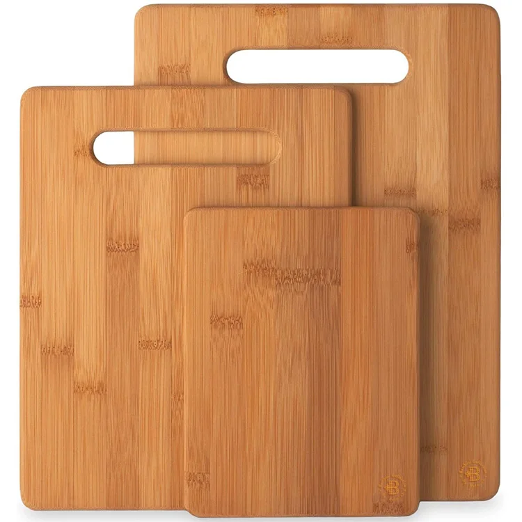 2021 Best-Selling Creative Square Kitchen Practical 100% Pure Bamboo Cutting Board