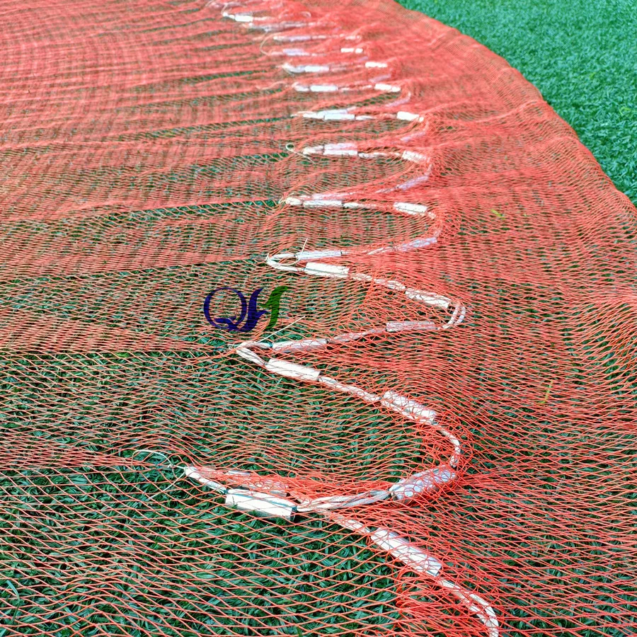 Wholesale 12ft weight 4kg Galvanized Steel Sinker Cast Net Throwing Bottom Pocket Cast Net Fishing Cast Net