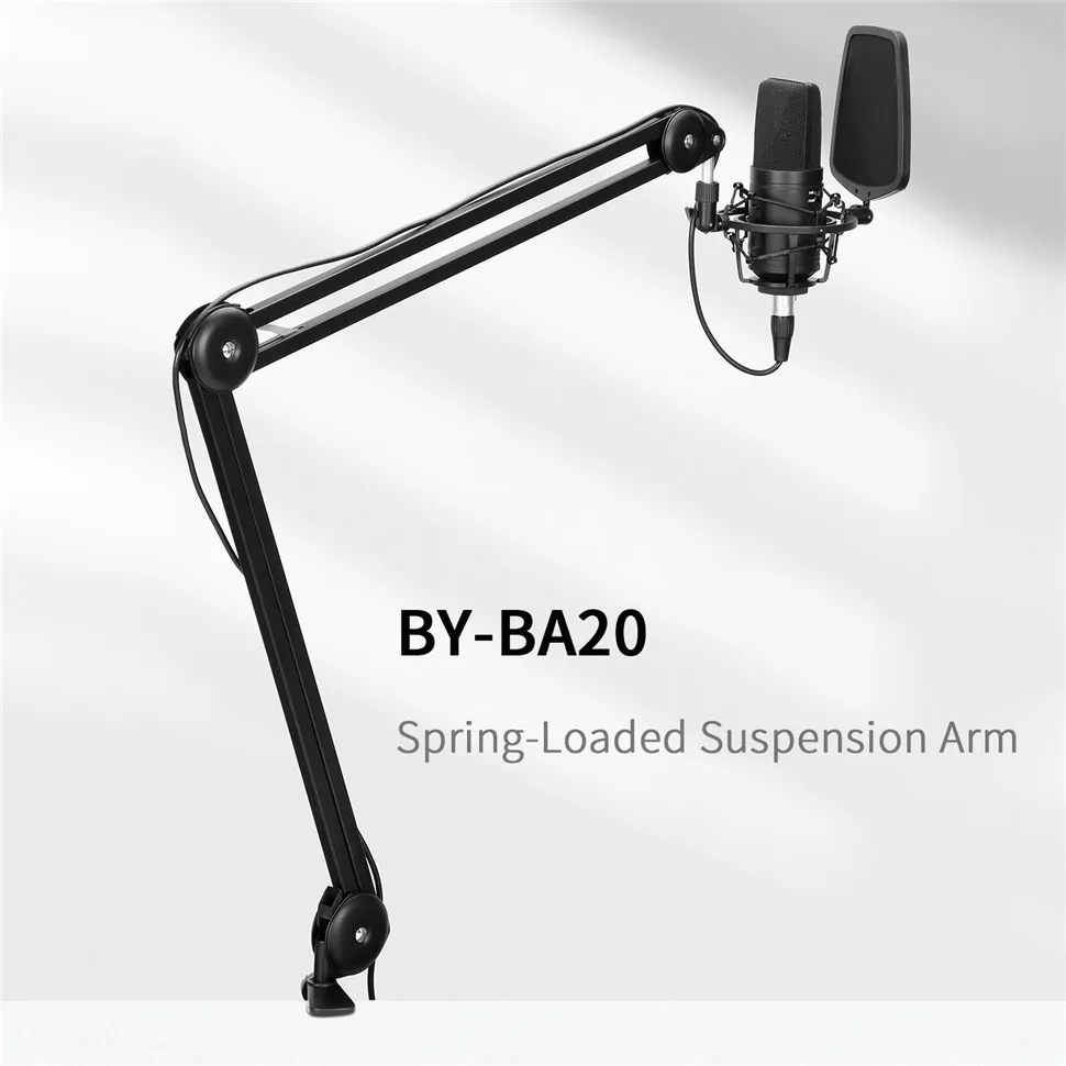 BOYA BY-BA30 BY-BA20 Professional Suspension Scissor Arm Broadcasting Recording Microphone Desk stand Mic Holder