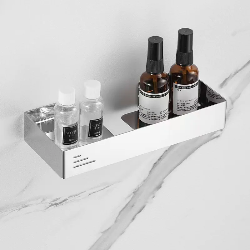 High Quality Shower Racks Modern Stainless Steel Wall Mounted Bathroom Rack Shelf