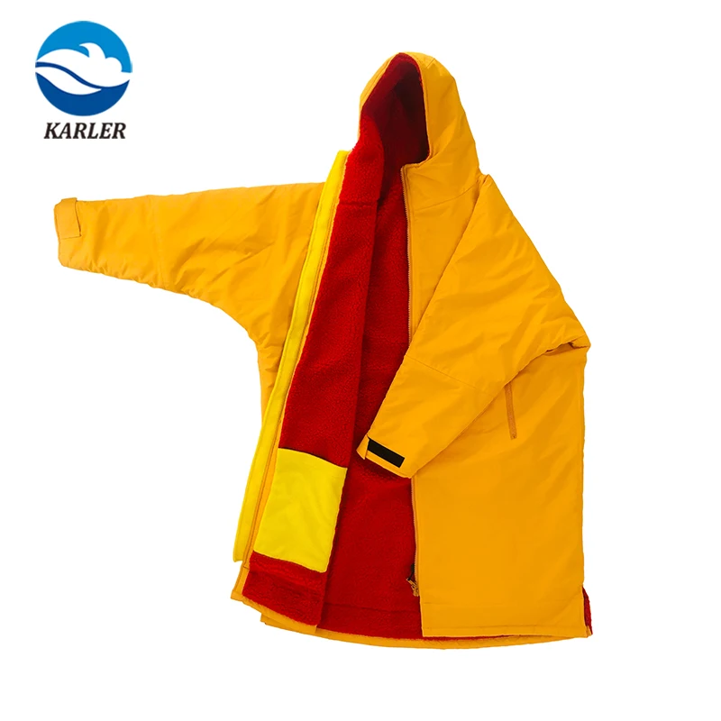 Karler Pro Customization Service Microfiber Cotton Long/Short Sleeve Unisex-Adult/Kid Custom Logo Swim Parka
