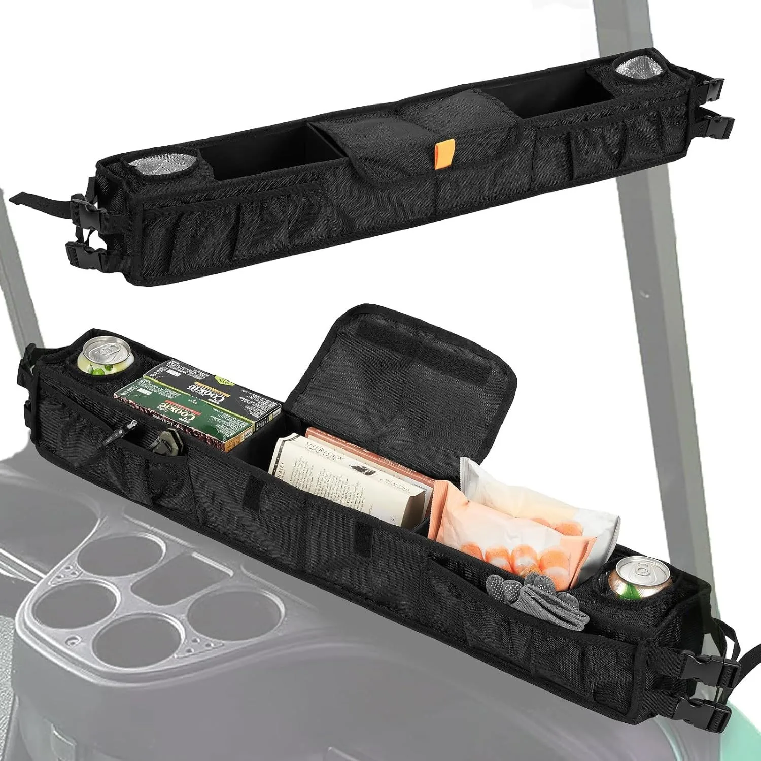 Golf cart front storage basket  storage rack Golf bag cart accessories frame  Latest Design Fordable Golf Car Trunk Accessory