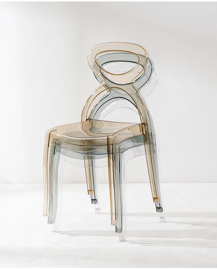 Minimalist Portable Stackable Clear Transparent Resin Crystal Chiavari Plastic Acrylic Phoenix Napoleon Wedding Chair for events
