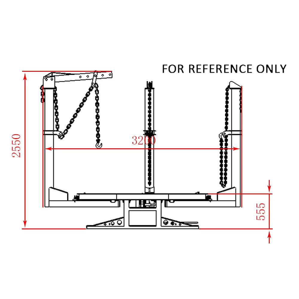 
TFAUTENF ATU-MS2 car chassis liner for chassis straightening in garage 