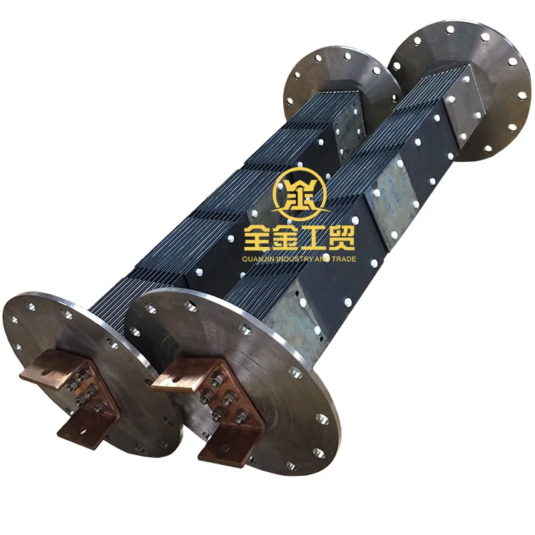 Ruthenium iridium coating titanium anode for sodium hypochlorite generator