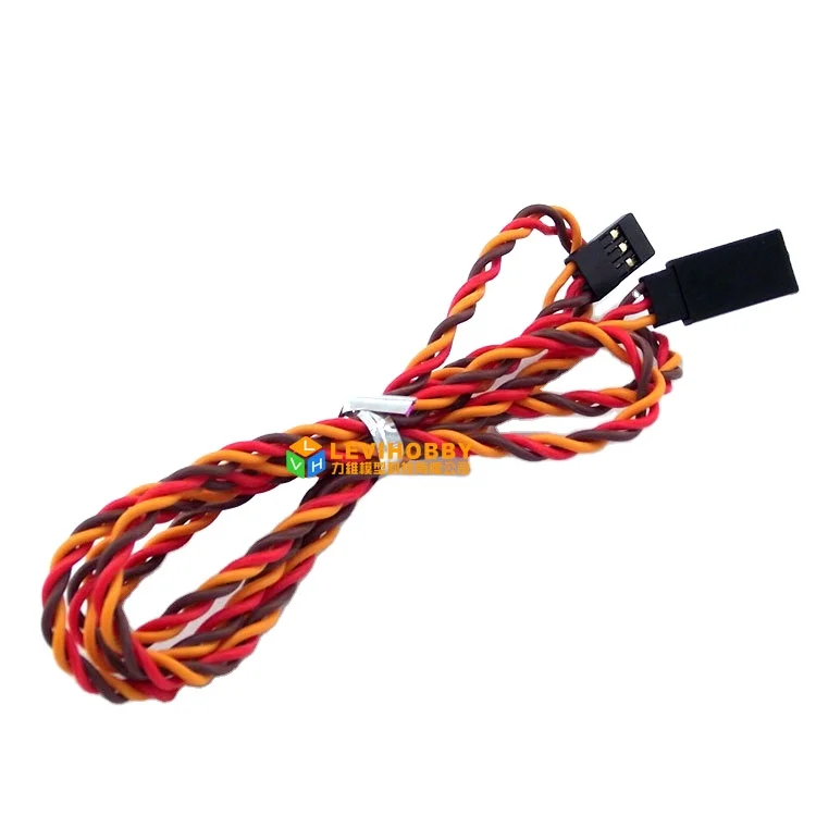 Futa JR Male to Female Cable Case 24 inch 60Cm Twisted Servo Extension Lead Wire