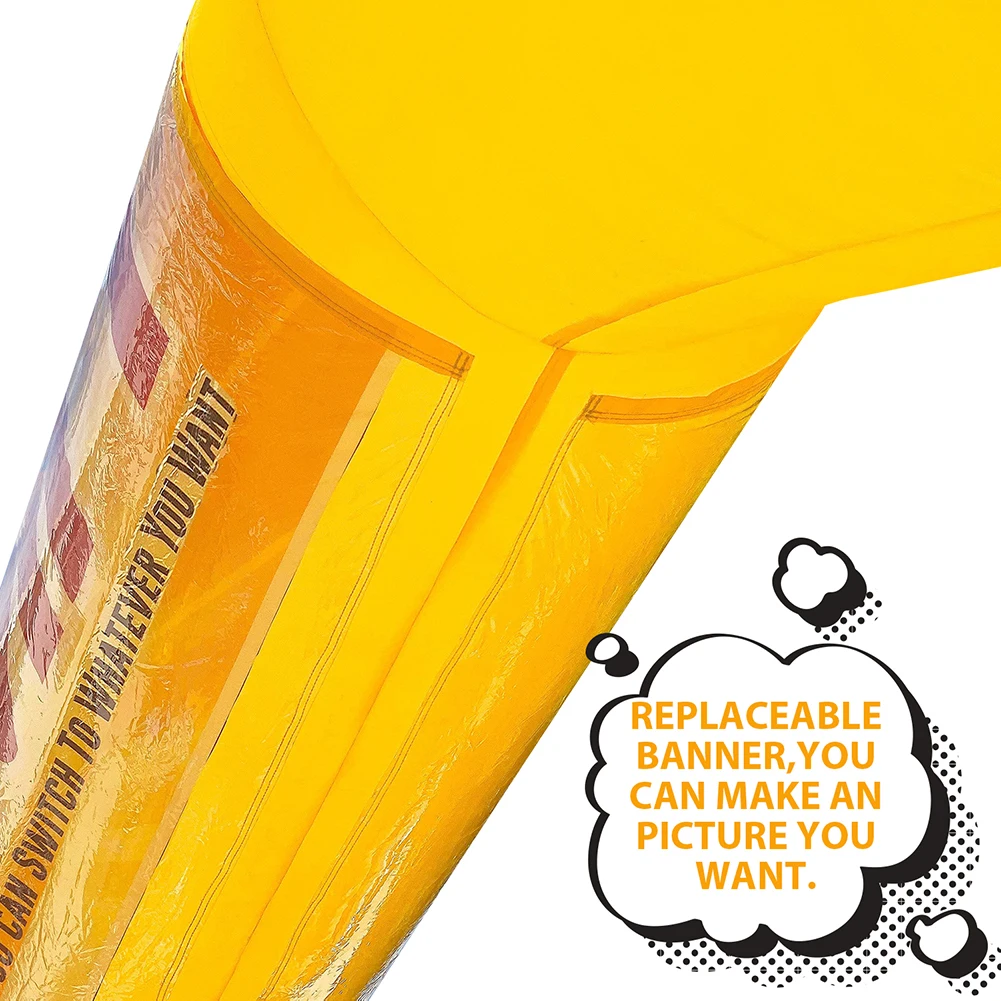 Sewinfla Yellow 20ft Inflatable Finish Start Line Custom Outdoor Giant Advertising Large Inflatable Arch For Event