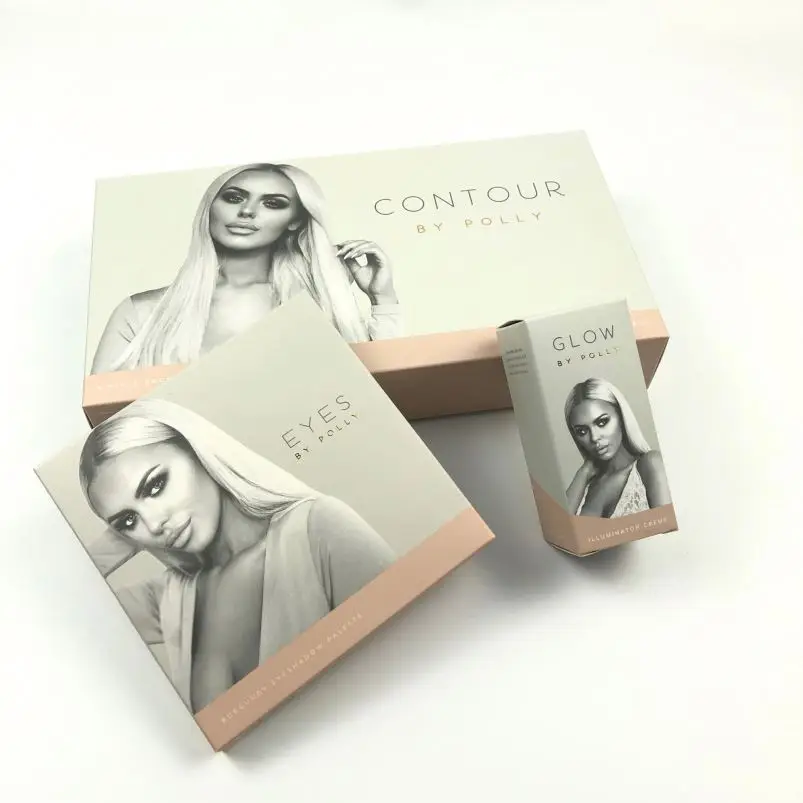 Customized printed personal skin care cosmetic lipstick paper packaging express courier mailer carton boxes