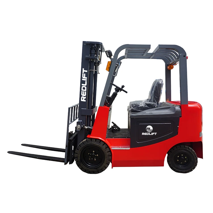 Высококачественный Электрический вилочный погрузчик на 2 тонны с красным подъемником по конкурентоспособной цене