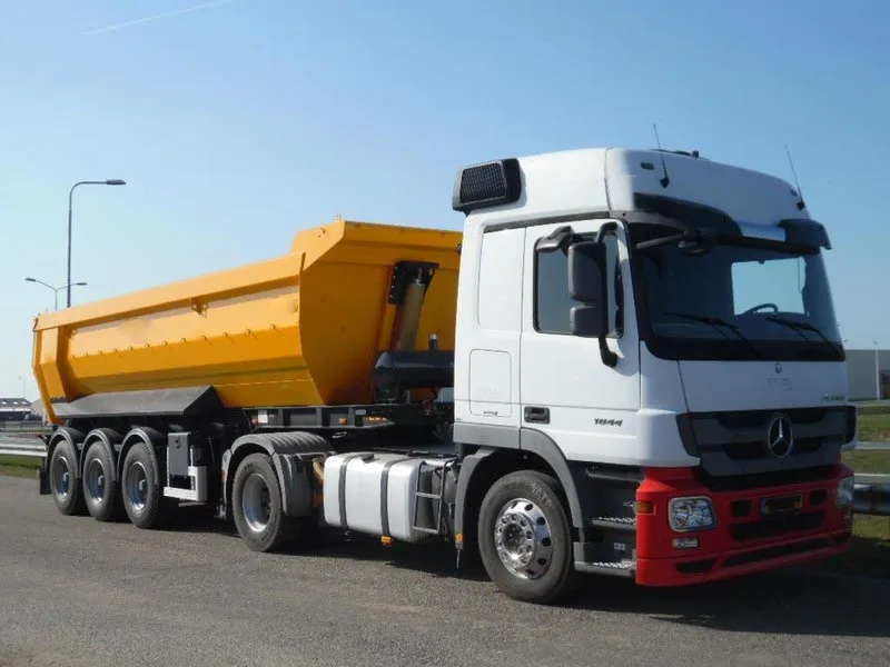 Dump semi-trailer China 40 Ton 50 Ton Truck 3 Axle Tractor Hydraulic Mining trailer