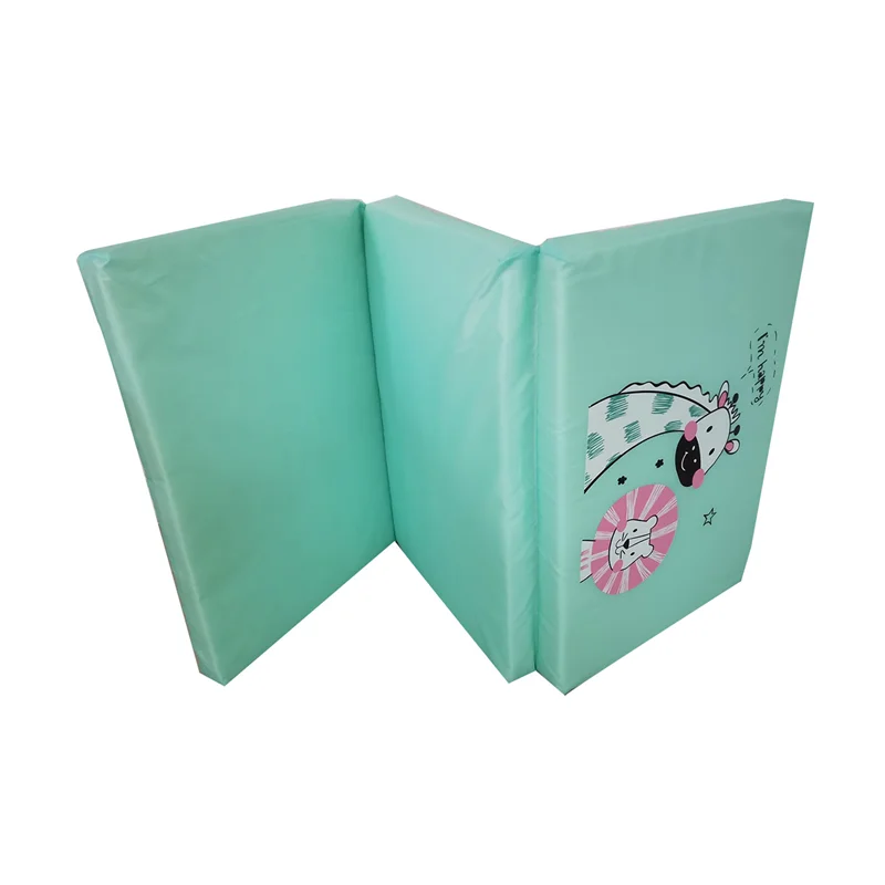 Custom Logo Cartoon Pattern Comfortable moistureproof foldable comfortable baby mattress for playpen