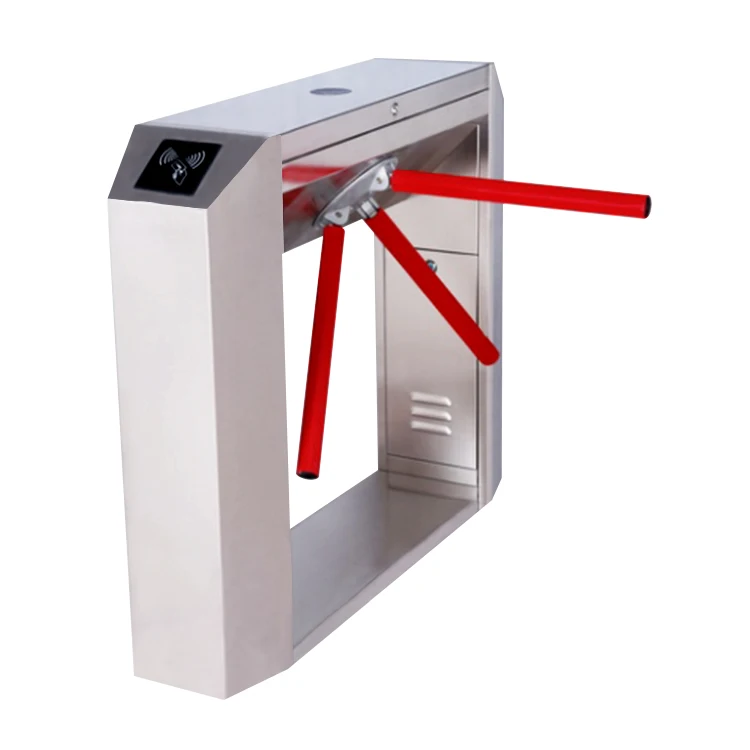 New Pedestrian Gym Bridge Tripod Turnstile Fingerprint Card Turnstile Drop 304 Stainless Steel