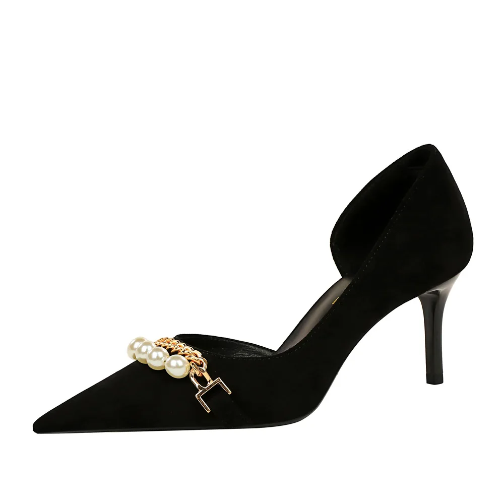 High Quality Beauty lady heels shoe Sexy woman pumps heel Pointed toe women wholesale