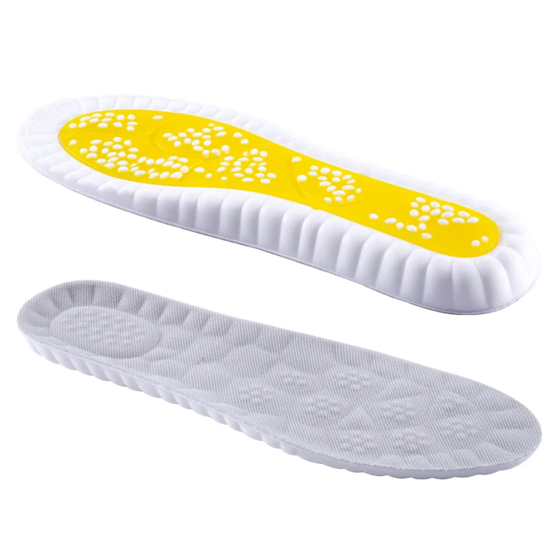 Sports Massaging cushion Support Elastic Shock Absorbing Insoles Non-Slip Deodorant Soft Plantar Fasciitis Hiking Running Insole