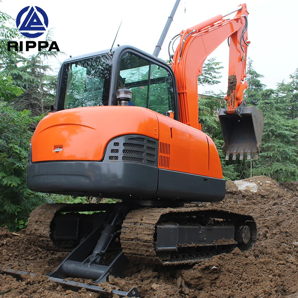 Cheapest Flexible Excavator Machinery 6000KG Small Crawler Digger 6 Ton Mini Excavator