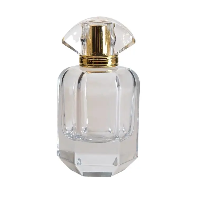 China Manufacturer Wholesale Clear Cheap Glass Perfume Refill Bottle With Gold Spray