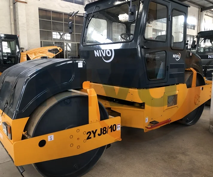 Статический тандемный дорожный каток nivo 8 и 10 тонн 42 кВт экономичный 2YJ8/10 миниатюрный уплотнитель