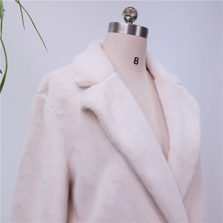 2022 Trendy Winter Clothes Parka Jacket Girls Women Faux Mink Coat Warm Ladies Fur Long Coats