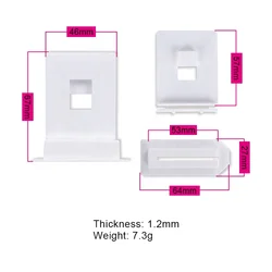 Displays Accessories Exhibition Cardboard Shelf ABS Connector White Plastic Corrugated Shelf
