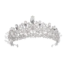 DaiMing HG08203 Amazons Hot Selling Handmade Crystal Crowns For Wedding Hair Accessories Bridal  Princess Tiara Crown