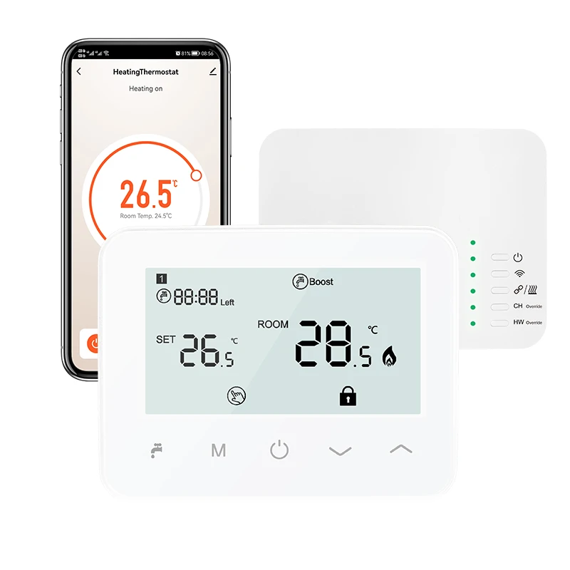 Smart Thermostat with User-Friendly Interface and WiFi Capability for Convenient Boiler Management