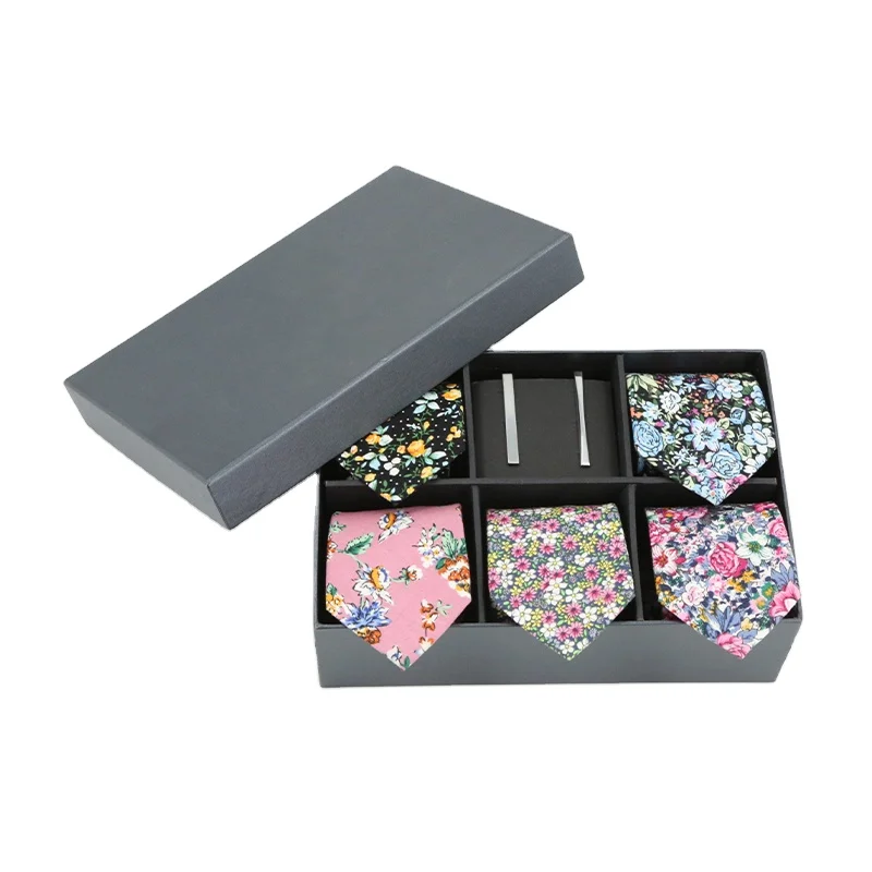 С цветочным принтом цветок Corbata Cravate хлопковый галстук-бабочка, комплект