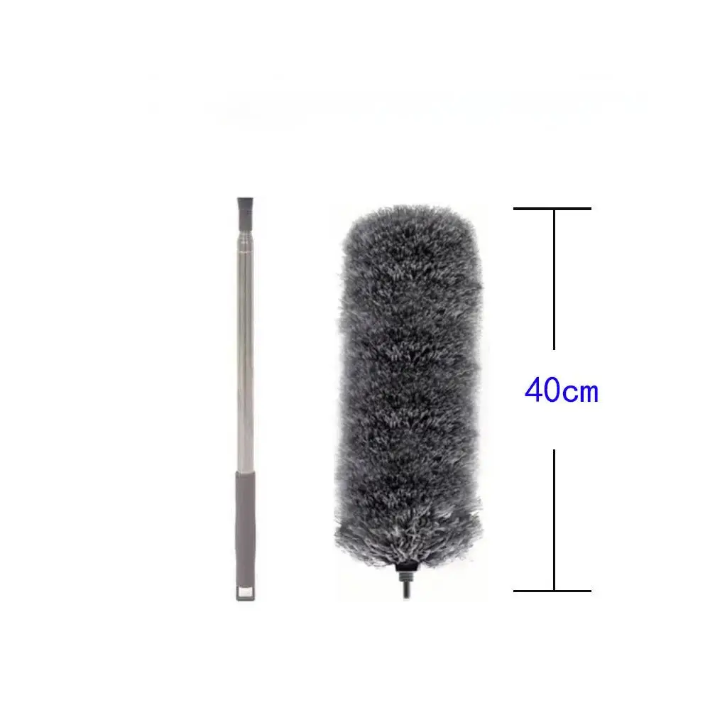 Flexible Head Microfiber Feather Duster Extendable Telescopic Pole Reusable Ceiling Car Household Brush Duster Cleaning Brush
