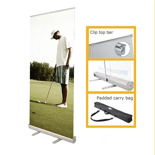 Professional Roll up Advertising Wholesale Economical Advertising Display Fabric Roll up Banner Display Stand