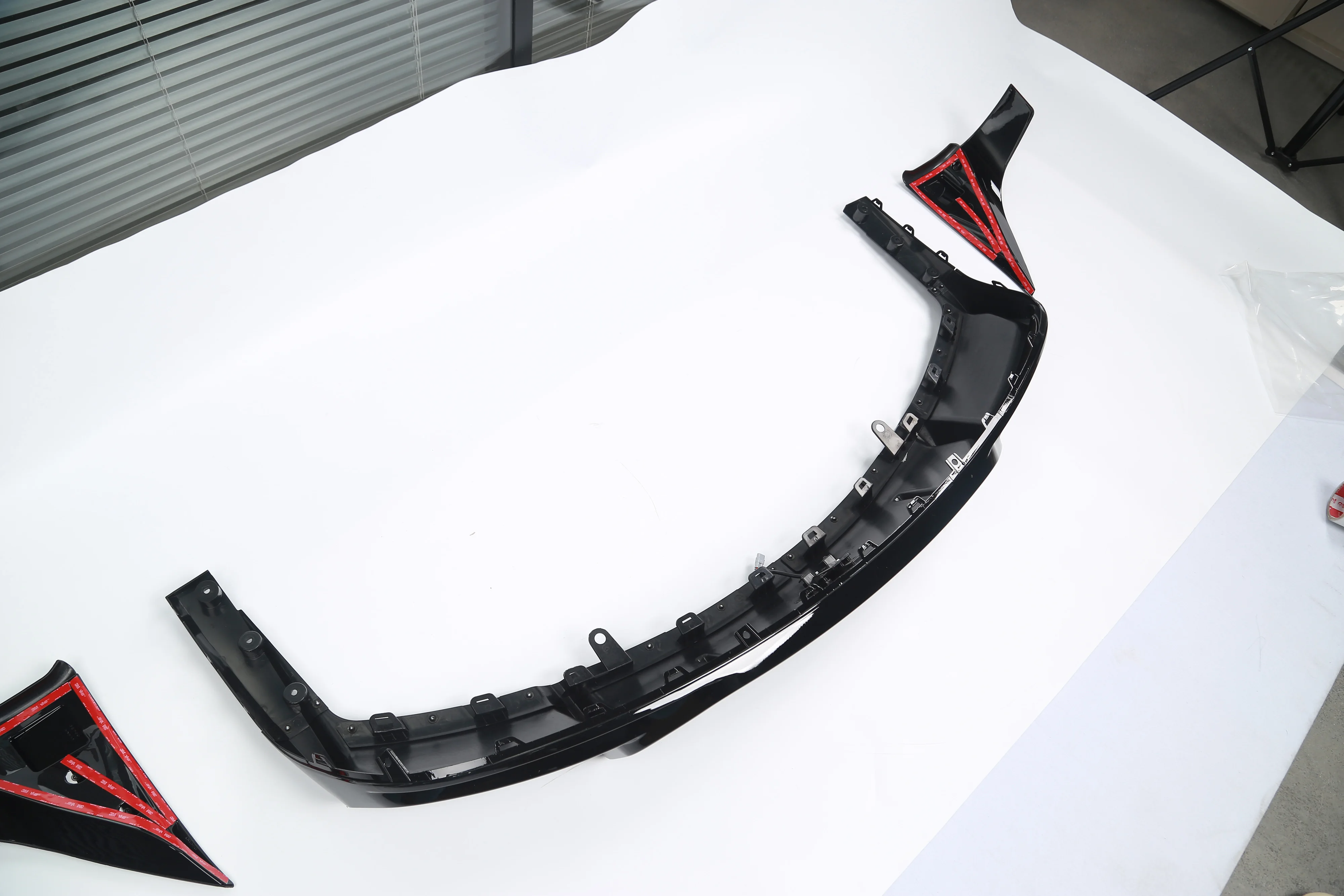 Tesla Model 3 Performance Track Style ABS Front Bumper Lower Lip Side Skirts Rocker Panel & Rear Wing Spoiler Full Body Kit