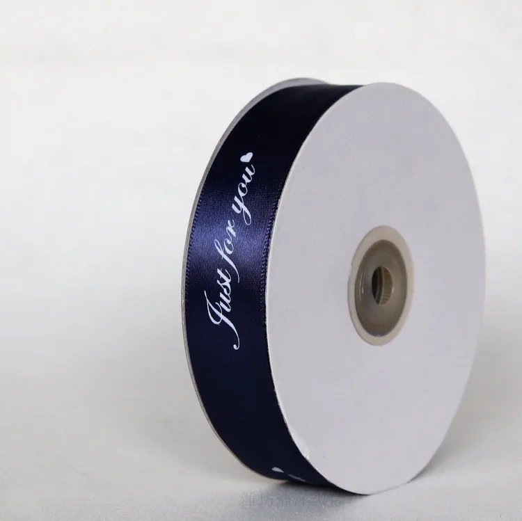 
Wholesale personalized 100% polyester custom printed logo ribbon satin ribbon logo screen ink print satin ribbon 