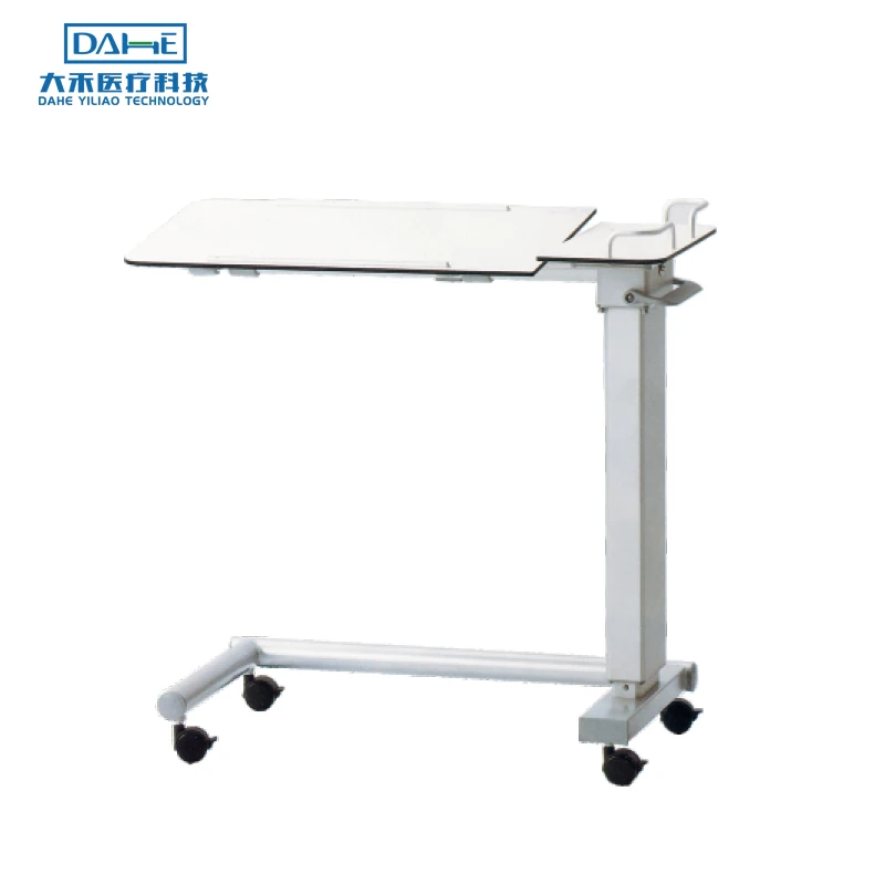 
Medical furniture manufacturer ABS plastic hospital equipment medical service bed table with wheels 