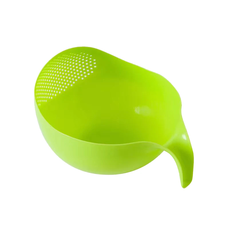 Fruit Vegetable Bowl Drainer Cleaning Tools Kitchen Washer Strainer Set Plastic Rice  Colanders and Strainers Basket