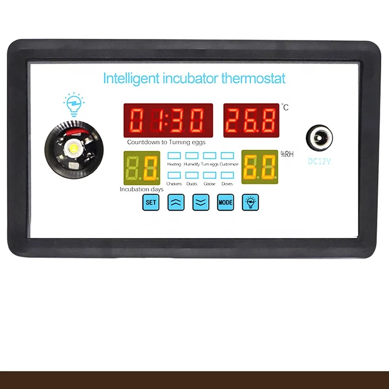 JIATAI W9002 Controller Intelligent Temperature and Humidity Egg Incubator Controller for Poultry Spare Parts