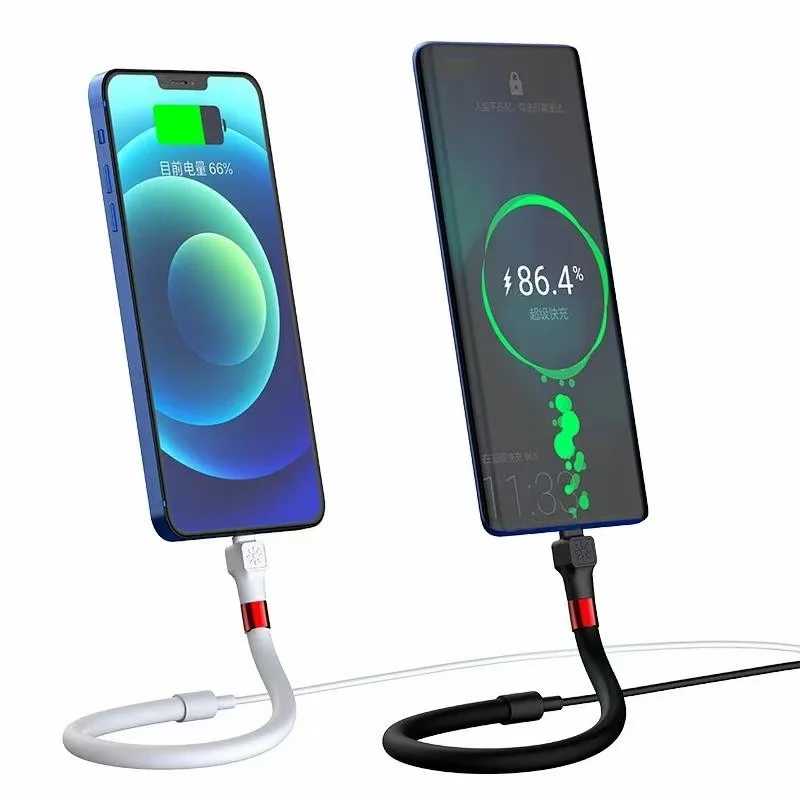 NEW fast charging cable 3A usb c cable Stand Style pdata cable Wholesales