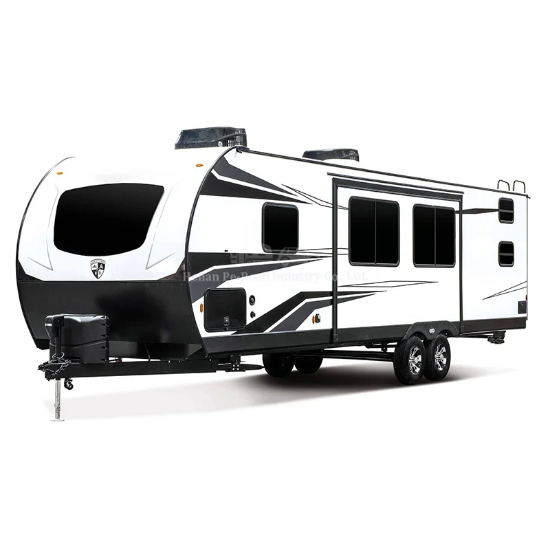 China Factory High Quality Customized Size Design Large Travel Trailer Camper Caravan Motorhomes for European Markets