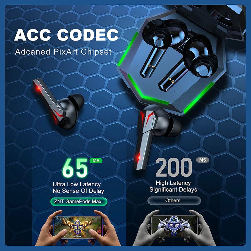 High Quality Mini Portable gaming headset G33 BT5.0 Wireless Earphone With LED Display Earbuds