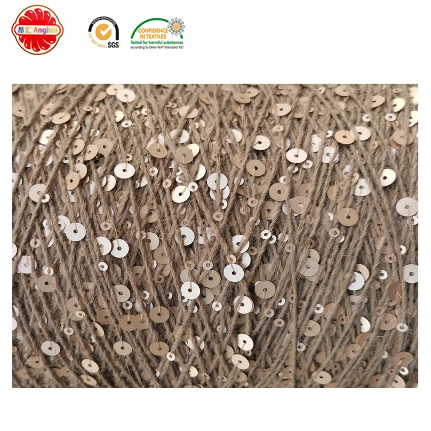 
Long Mink Yarn Sequin Yarn DIY Hand knitting For Women Woollen Sweater Hat Scarf Decoration Wool Yarn 