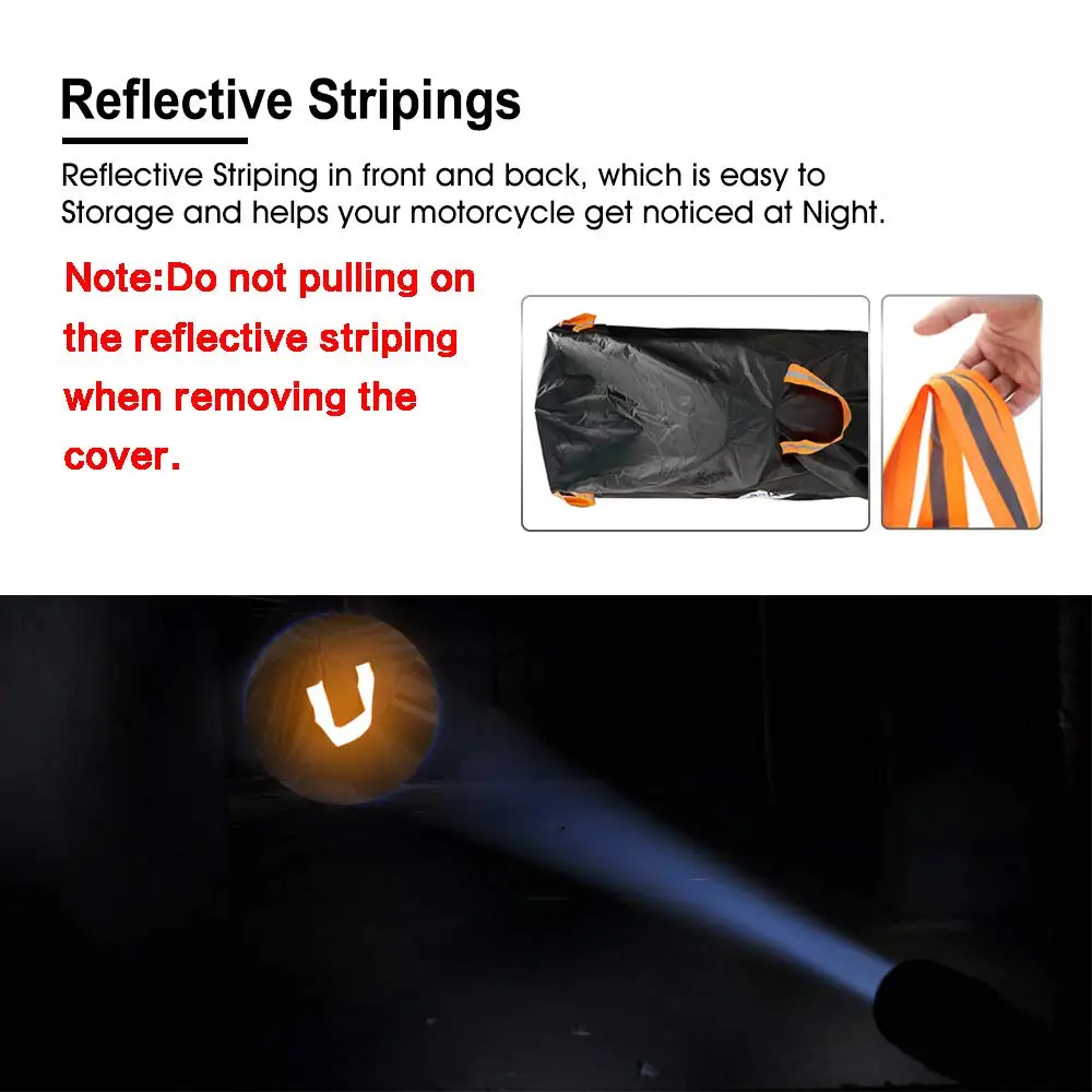 Heavy Duty 210D Waterproof UV Protective Tear Proof Motorbike Cover / Motorcycle Covers