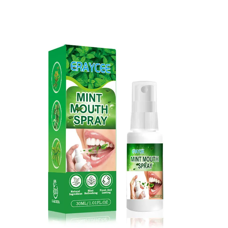 OEM Breath Fresher Spray Mint Mouth Spray Fresh Breath Remove Oral Odor Bad Breath Kissing Fragrance Deodorant Lasting Portable