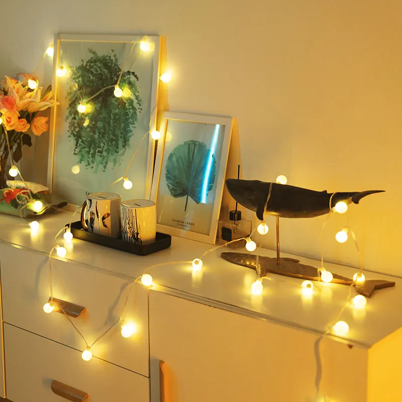 OEM factory price rgb multicolor bulb string lights usb fairy lights for christmas lights decoration