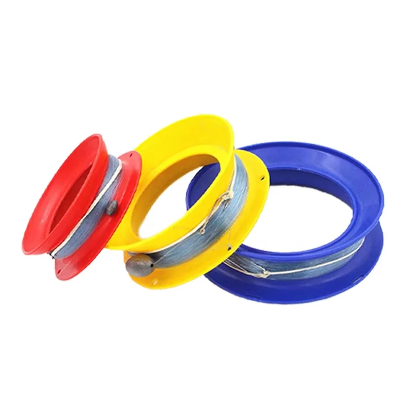 Handle Caster Plastic Fishing Line Spool Fishing Line Hand Reels Saltwater Long Casting Boat Fishing