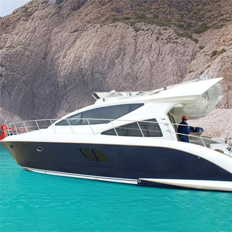 Cheap 48ft Luxury Yacht Speed Boat Inboard Motor 3m Cabin Cruiser Fishing Leisure Surfing Boat
