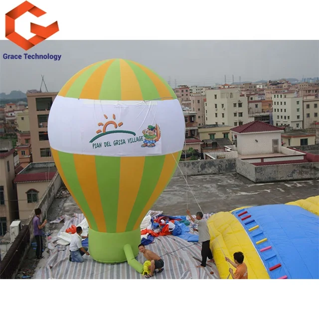 Giant Inflatable Hot Air Balloon Advertising Inflatable Ground Balloon With Banners for Promotion