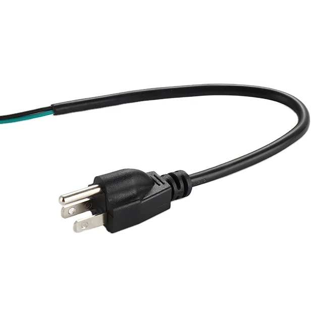 USA 3 pin Laptop Power Cable Lamps Appliances  power cable electrical supplies UK Power Cord Plug