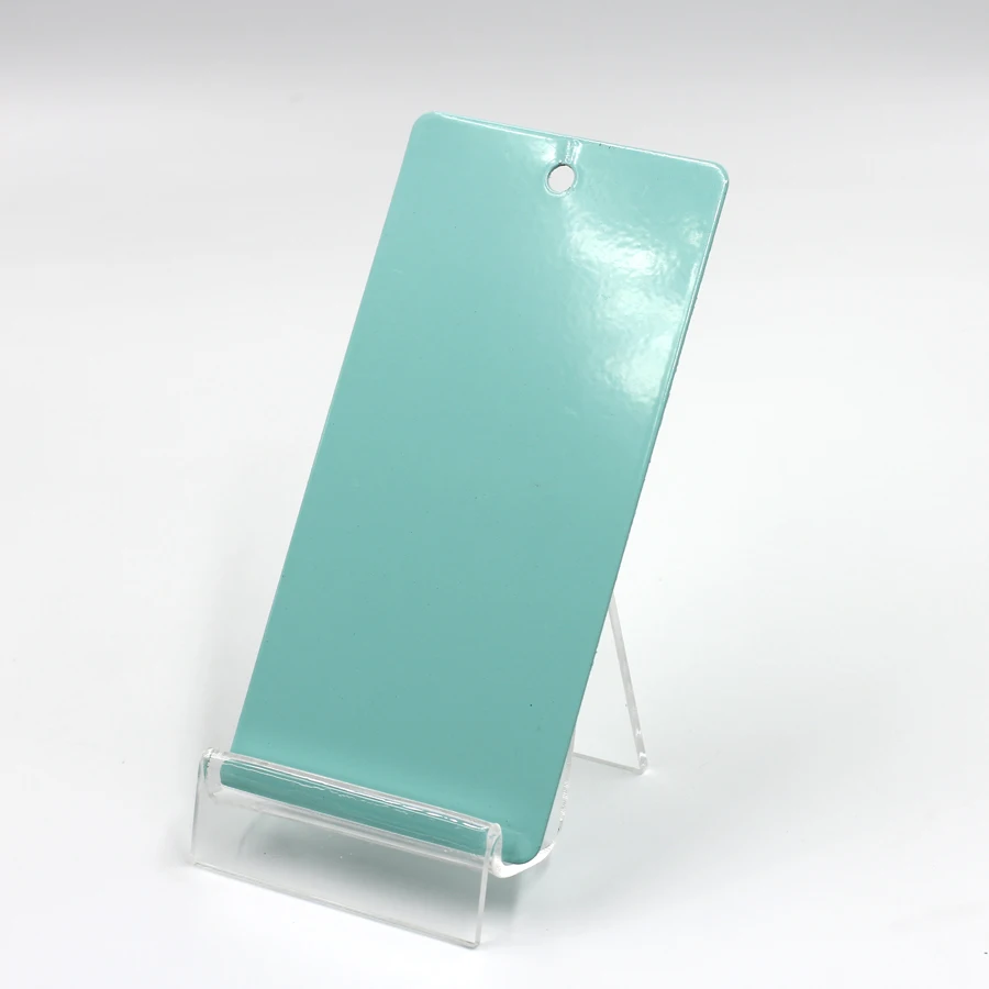 Decorative solid polyester green matte powder coating for Wheel hub