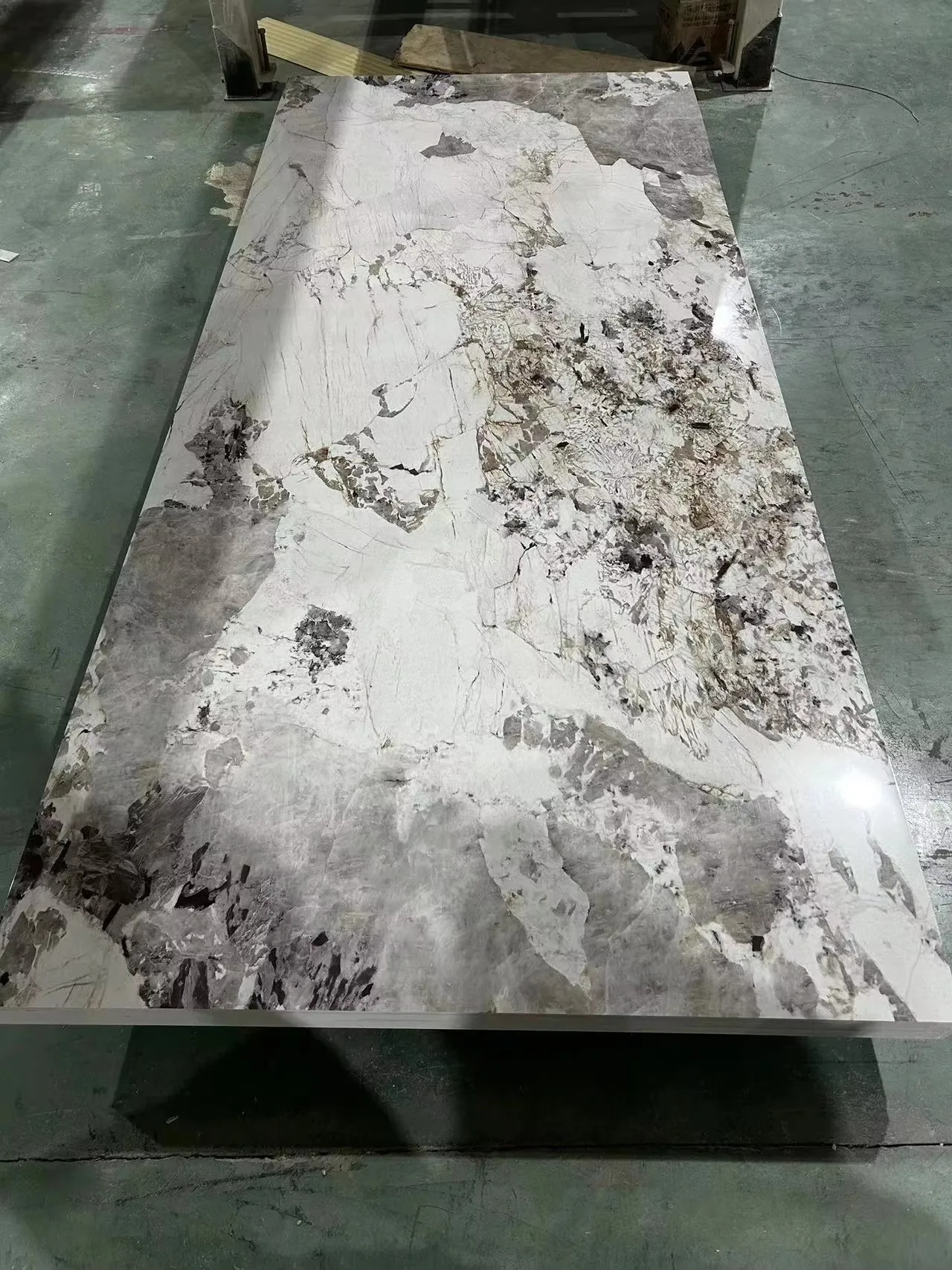 Wholesale Price High Glossy 1220x3000mm 3.3mm PET Marble and PVC Sheets Panel for Wall Decoration