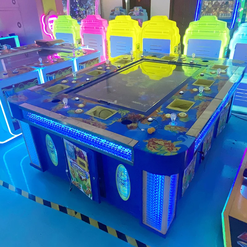 Playfun Indoor Sports Coin Operated 71 Inch Big Screen Duo Fishing Pro Redemption Lottery Ticket Game Machine for Amusement Park