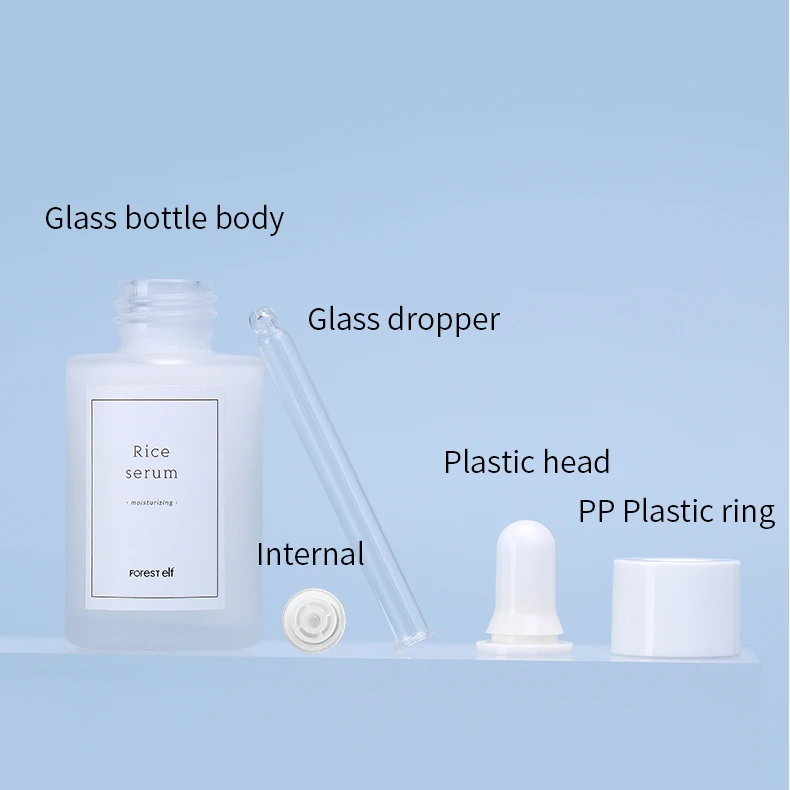 cosmetic skin care bottle set 5oz Screw cap bottle plastic dropper lotion airless pump bottle packaging container skin care set