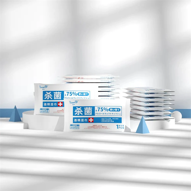 wholesales cheap price sanitary wet wipes custom logo 75% alcohols wet wipes