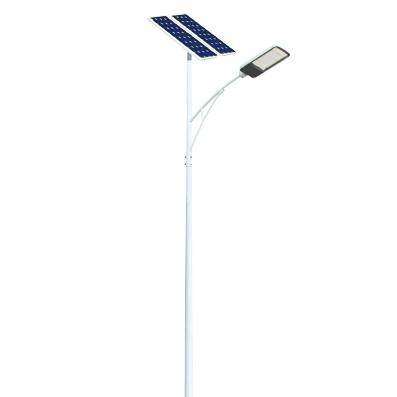 New Style Street 8-9m Meter aluminum light Grey Lighting Pole With Single Arms